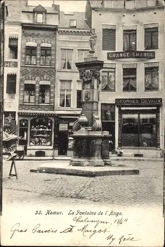 Ak Namur Wallonien, Der Brunnen der Engel