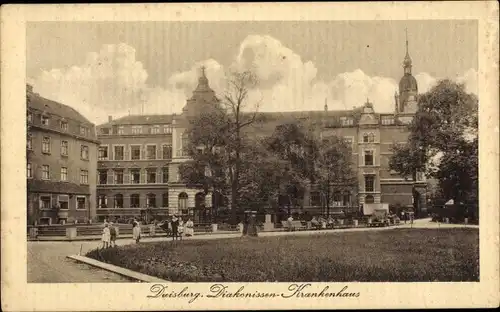 Ak Duisburg im Ruhrgebiet, Diakonissen-Krankenhaus
