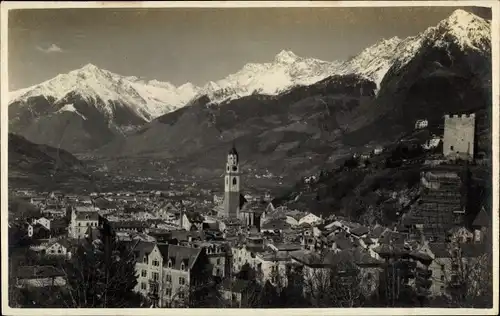 Ak Meran Merano Südtirol, Gesamtansicht