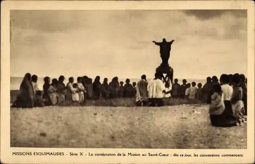 Ak Missions Esquimaudes, Consecration de la Mission au Sacre Coeur, Oblats de Marie Immaculee