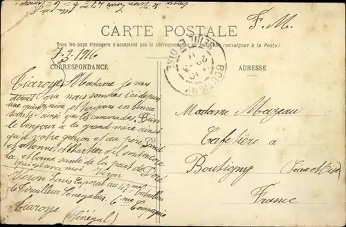 Ak Dakar Senegal, Gruppenbild der Dorfbewohner