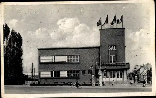 Ak Zelzate Ostflandern Belgien, Rathaus