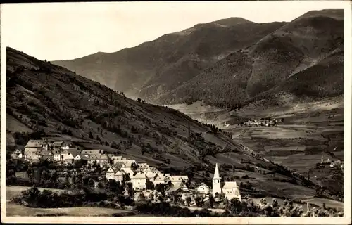 Ak Gausach Val d'Aran Aran-Tal Katalonien, Gesamtansicht