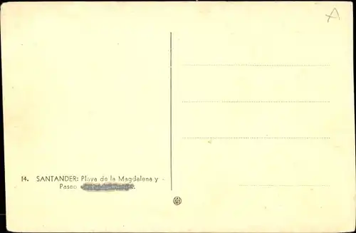 Ak Santander Kantabrien Spanien, Playa de la Magdalena