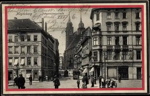 Ak Magdeburg, Johannisbergstraße, Geschäfte, Zahnatelier