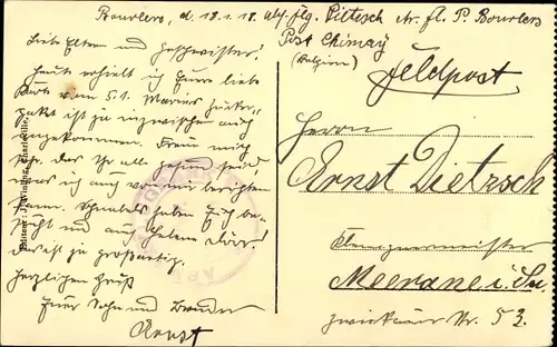 Ak Nouvion-sur-Meuse Ardennes, Bahnhof, Gleisseite