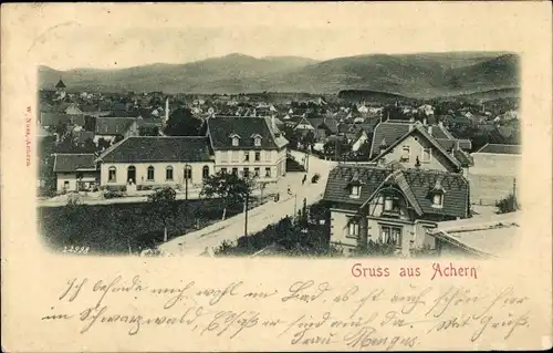 Ak Achern in Baden Schwarzwald, Panorama