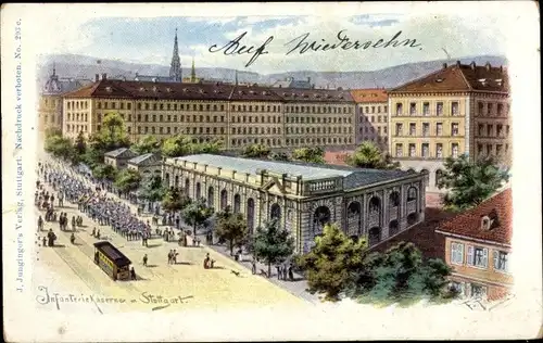 Litho Stuttgart in Württemberg, Infanteriekaserne