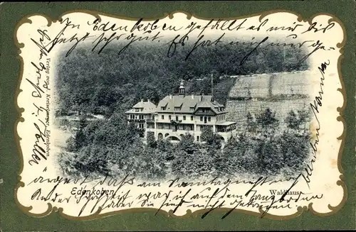 Jugendstil Passepartout Ak Edenkoben an der Haardt Pfalz, Waldhaus