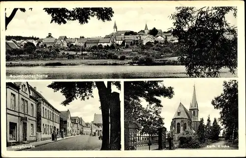 Ak Baumholder Nahe, Hauptstraße, Katholische Kirche