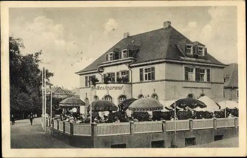 Ak Mannheim in Baden, Restaurant Rheinkaffee