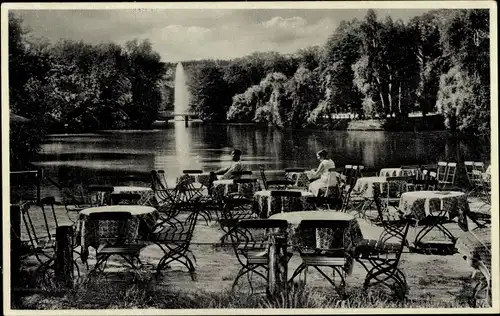 Ak Ulm an der Donau, Stadtpark-Restaurant Friedrichsau