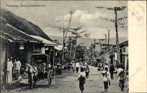 Ak Soekaboemi Sukabumi Java Indonesien, Plaboean Straße