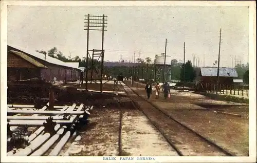 Ak Balikpapan Borneo Indonesien, Straßenpartie