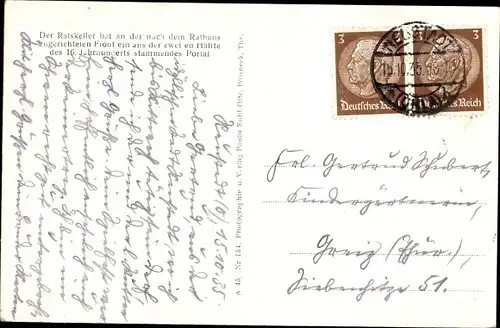 Ak Neustadt an der Orla, Rathaus, Ratskeller, Kirche