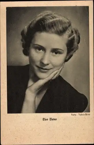 Ak Schauspielerin Else Elster, Portrait