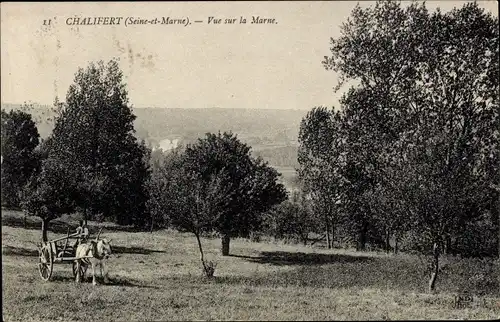 Ak Chalifert Seine et Marne, Vue sur la Marne