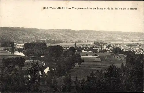 Ak Saacy sur Marne Seine et Marne, Panorama