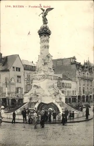 Ak Reims Marne, Fontaine Sube