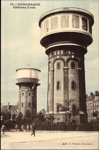 Ak Dunkerque Dünkirchen Nord, Chateau d'eau