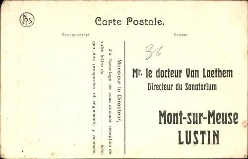 Ak Montiers-sur-Saulx Meuse, Sanatorium