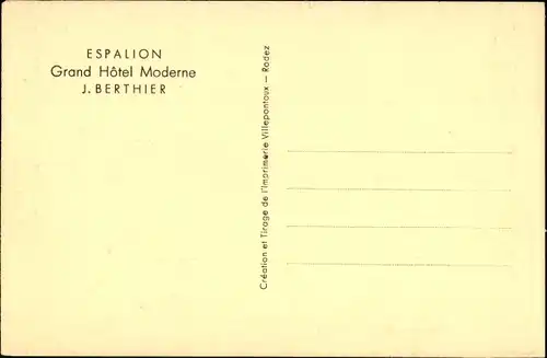 Ak Rodez Aveyron, Grand-Hotel Espalion
