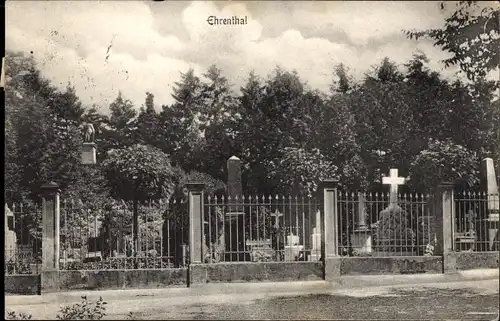 Ak St. Johann Saarbrücken im Saarland, Ehrental, Friedhof