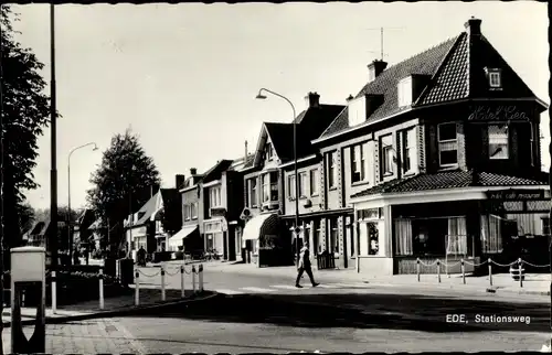 Ak Ede Gelderland Niederlande, Stationsweg