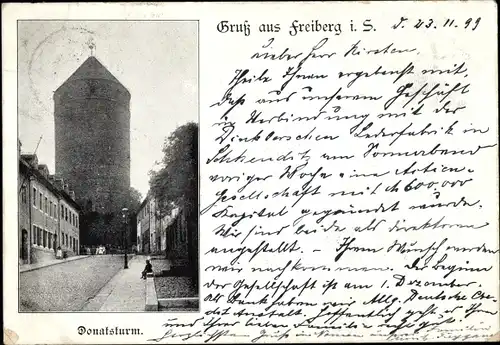 Ak Freiberg in Sachsen, Donatsturm