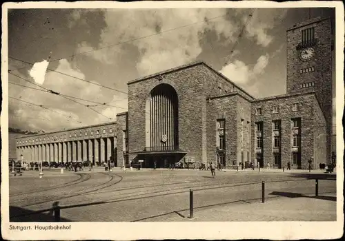 Ak Stuttgart in Württemberg, Hauptbahnhof