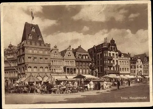 Ak Trier an der Mosel, Hauptmarkt