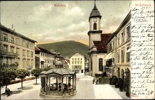 Ak Bad Wildbad im Schwarzwald, Kurplatz