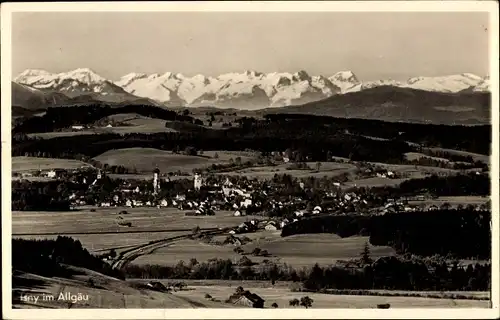 Ak Isny im Allgäu, Berge, Panorama