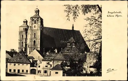 Ak Ingolstadt an der Donau Oberbayern, Kirche