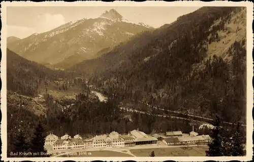 Ak Kreuth am Tegernsee Oberbayern, Rossstein, Buchstein, Luftbild