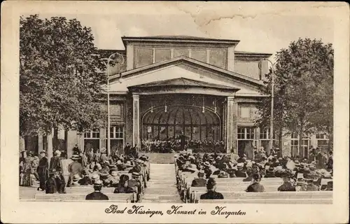 Ak Bad Kissingen Unterfranken Bayern, Konzert, Kurgarten