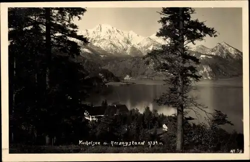 Foto Ak Kochel am See in Oberbayern, Herzogstand, Kochelsee