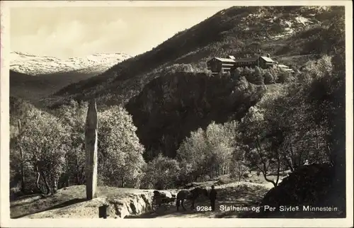 Ak Norwegen, Stalheim og Per Sivles Minnestein, Hotel