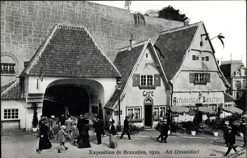 Ak Bruxelles Brüssel, Exposition,1910, Alt Düsseldorf