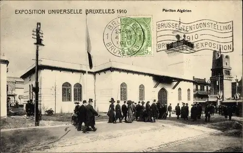 Ak Bruxelles Brüssel, Weltausstellung 1910, Algerischer Pavillon