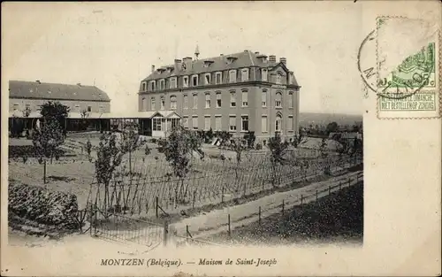 Ak Montzen Wallonien Lüttich, Haus des Heiligen Josef