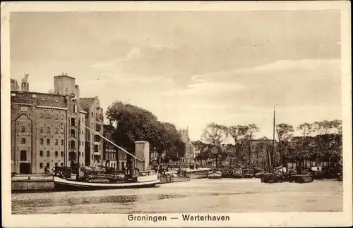 Ak Groningen Niederlande, Werterhaven