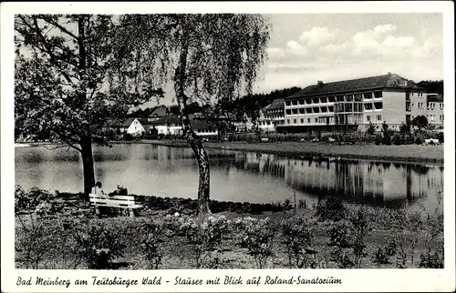 Ak Bad Meinberg am Teutoburger Wald, Stausee, Roland Sanatorium