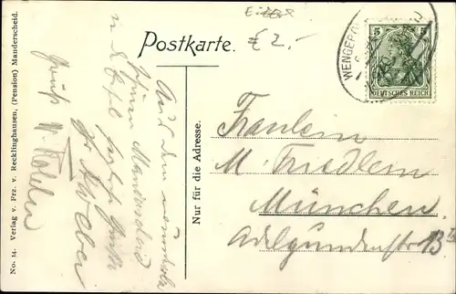 Ak Manderscheid in der Eifel, Totalansicht, Brücke