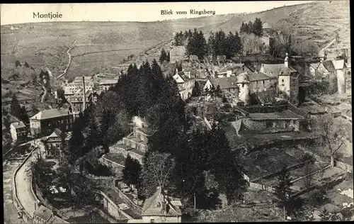 Ak Monschau Montjoie in der Eifel, Gesamtansicht, Ringsberg