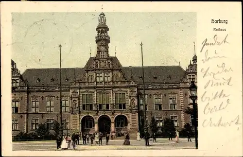 Ak Hamburg Harburg, Rathaus