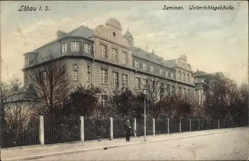 Ak Löbau in Sachsen, Seminar, Unterrichtsgebäude