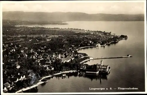 Ak Langenargen Bodensee, Fliegeraufnahme