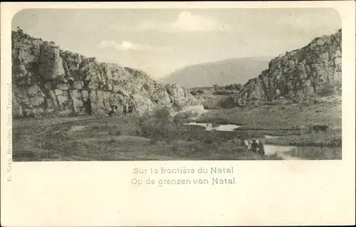 Ak An der Grenze von Natal Zululand Südafrika