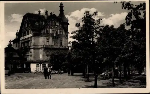 Ak Karlovy Vary Karlsbad Stadt, Waldkaffee, Gasthof Jägerhaus